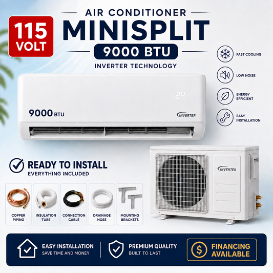 9000 BTU (3/4 Ton) Inverter-Cold and Heat-CONFORTSTAR