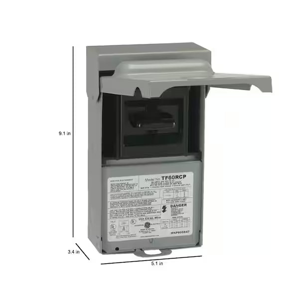 Outdoor 60 Amp Non-Fuse Air Conditioning Disconnect